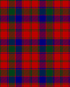Red Robertson Tartan, modern colors